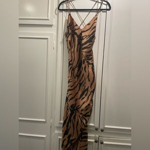 Zara animal print dress